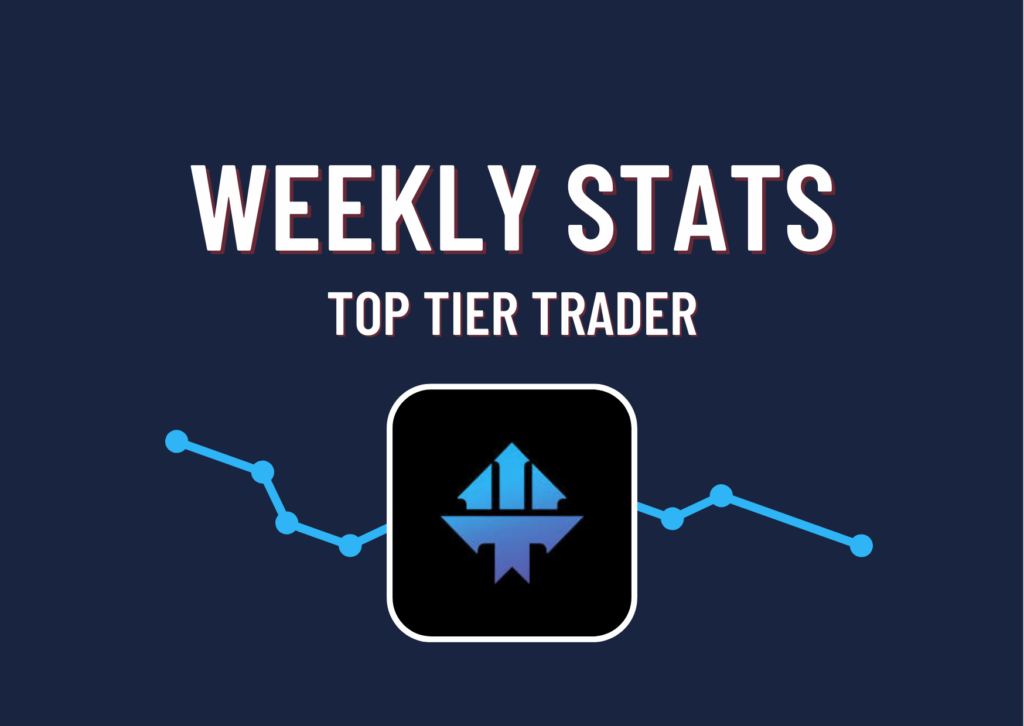 Top Tier Trader Weekly Statistics!