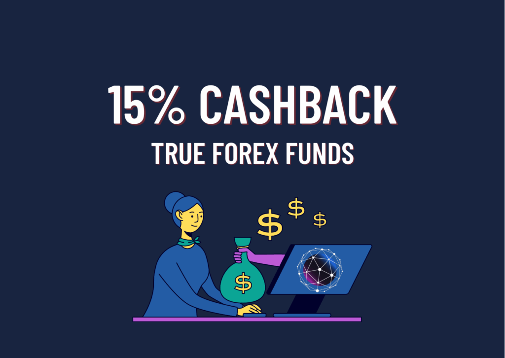 True Forex Funds 15% Cashback by Forex Prop Reviews!