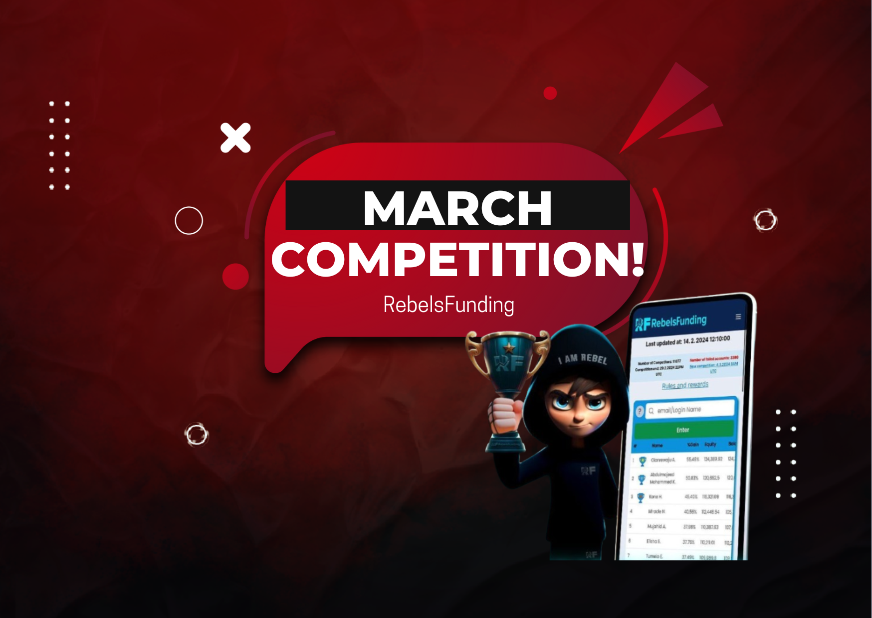 RebelsFunding March Competition – Join Now!