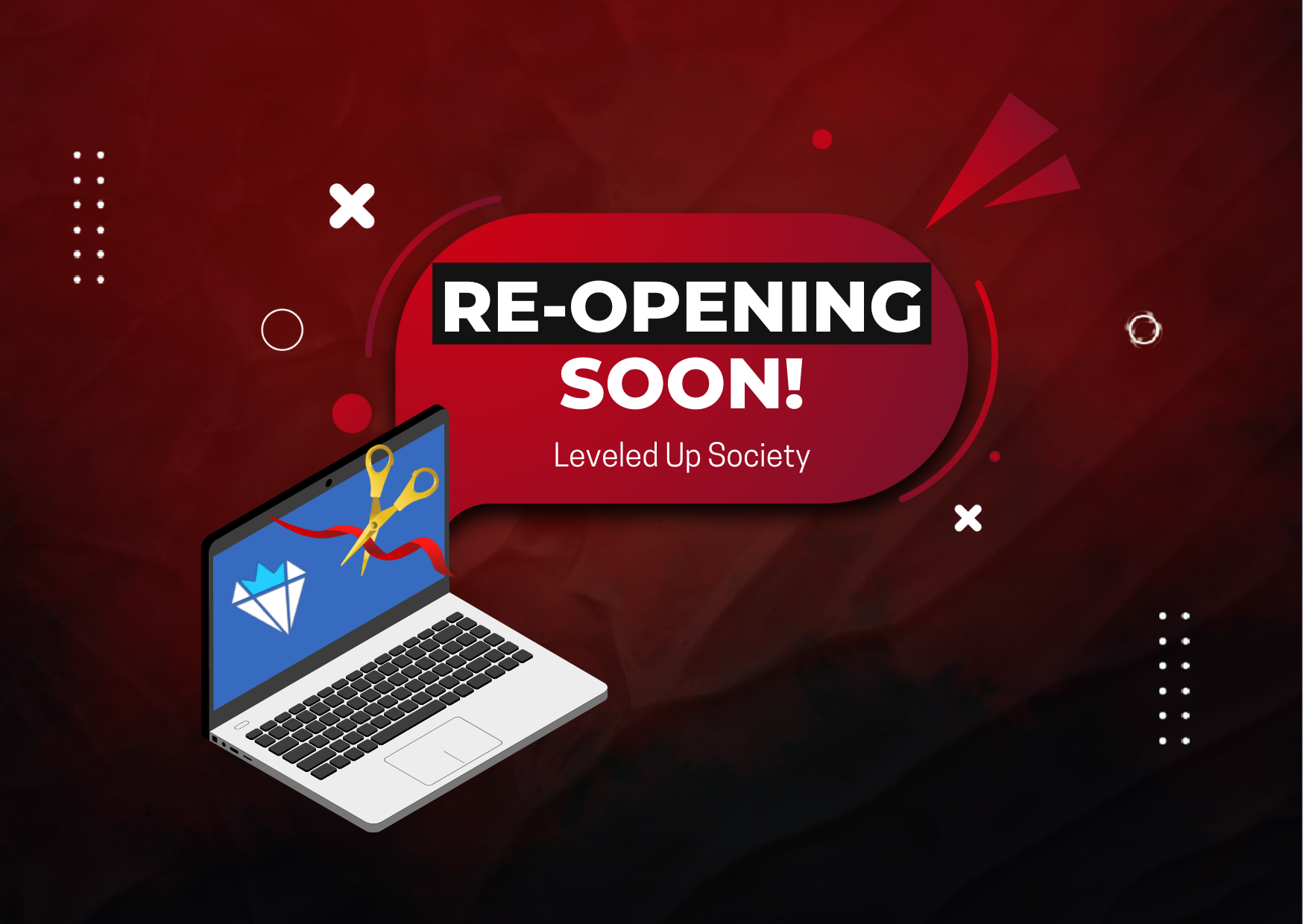 Leveled Up Society Re-Opening Soon with New Platforms