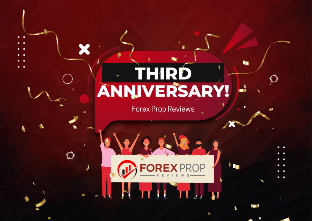 Forex Prop Reviews 3rd Anniversary: Growth & Success!