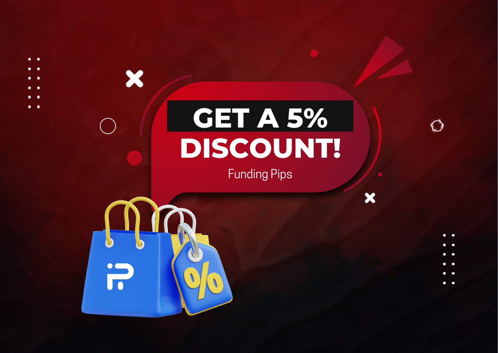 How to get a 5% Discount for Funding Pips?