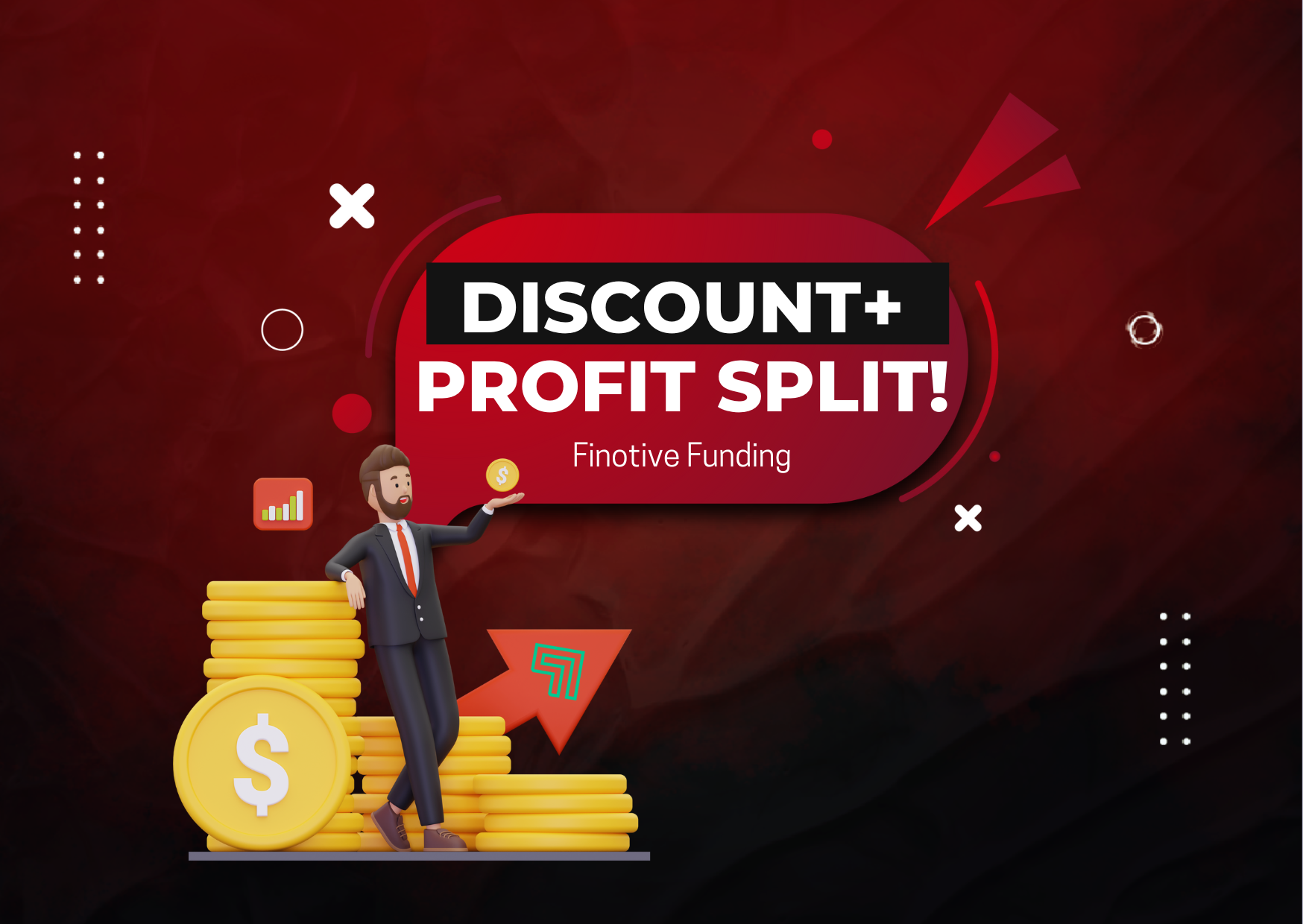 Finotive Funding 5% Discount + 5% Profit Split Increase